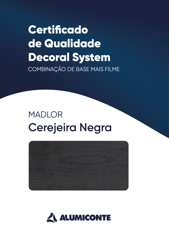 Certificado de Qualidade Madlor Cerejeira Negra